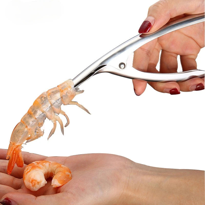 Kitchen Accessories Shrimp Peeler Stainless Steel Seafood Cooking Tools Creative Convenient Shrimp Peel Device Kitchen Gadgets