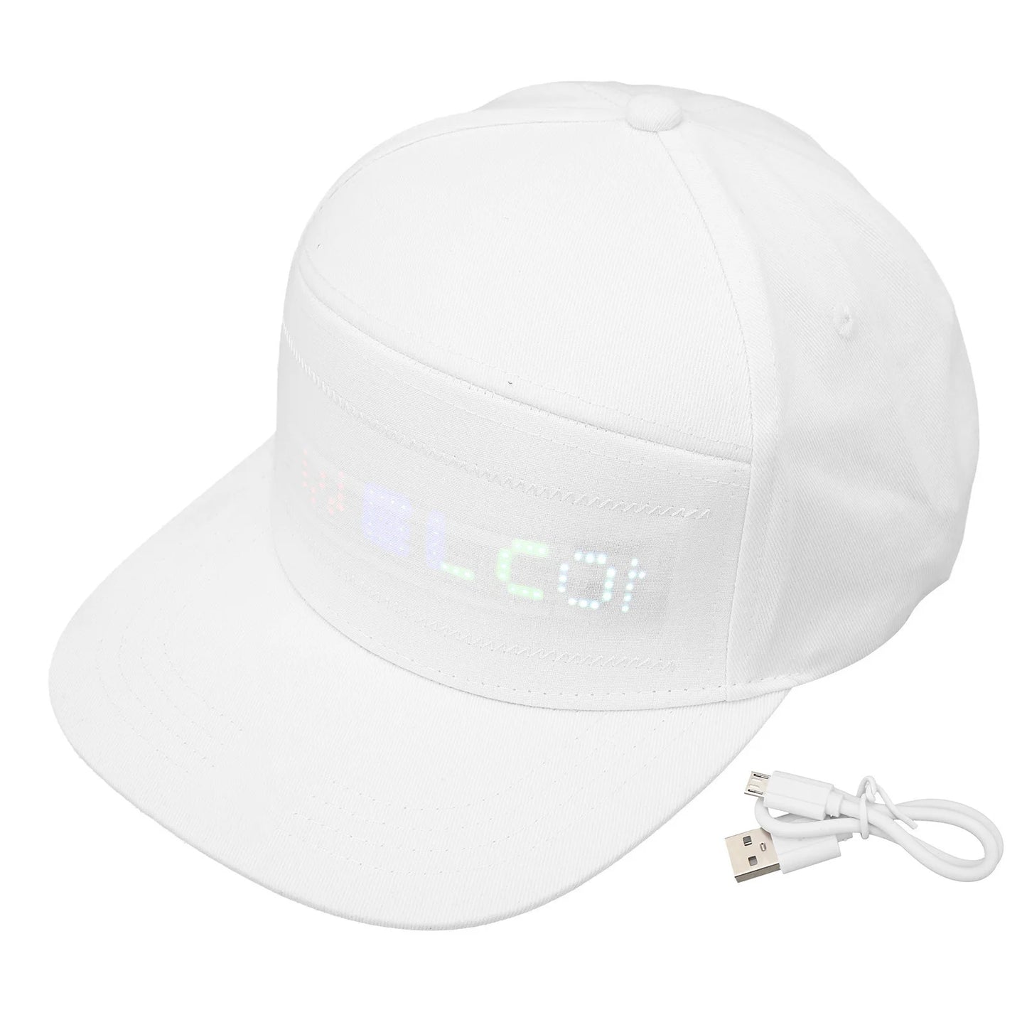 LED  LED  Programmable Bluetooth APP Control Editable Colorful LED Hat for Outdoor Concert Carnival LED Smart  LED Hat