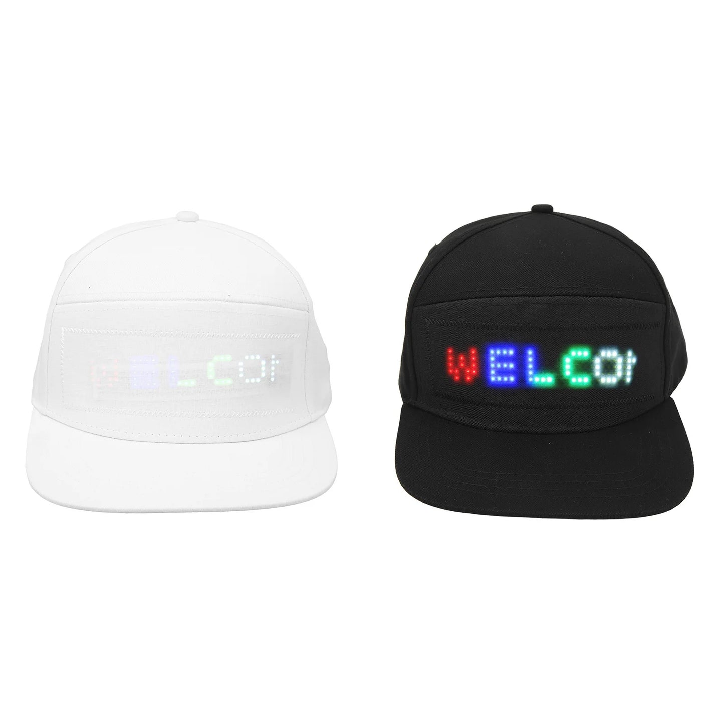 LED  LED  Programmable Bluetooth APP Control Editable Colorful LED Hat for Outdoor Concert Carnival LED Smart  LED Hat