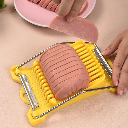 Luncheon Meat Slicer Multifunctional Stainless Steel Spam Ham Fruit Vegetables Egg Cheese Kitchen Cutter Slicers Gadgets Items